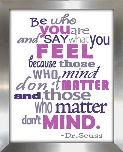 Those Who Matter Don't Mind (Purple Pink)